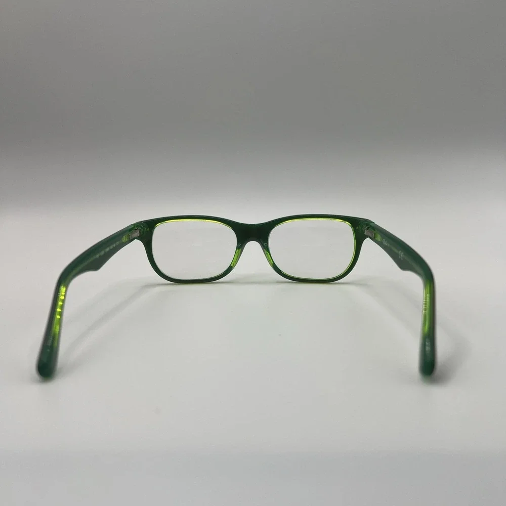 Ray-Ban RB1555 3665 Youth Eyeglasses Black Green Frames 46-16-125 Flex Hinges